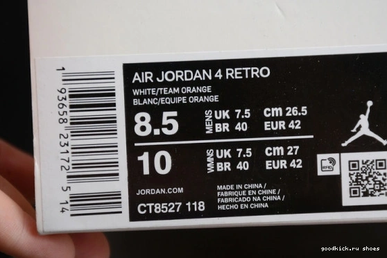Metallic Jordan Orange CT8527-118 4 CT8527-118 Air Retro 0513